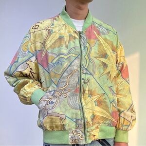 Mulberry Street Vintage Windbreaker Bomber Jacket